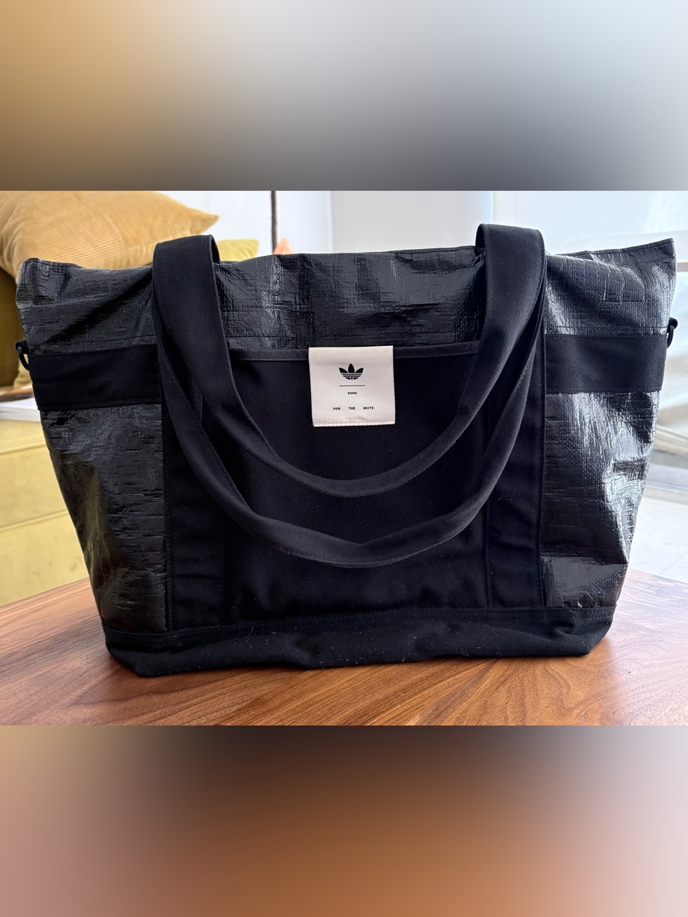 Adidas Originals x Song for the Mute Black Utility Tote Bag Large Shopper